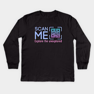 my QR to scan Kids Long Sleeve T-Shirt